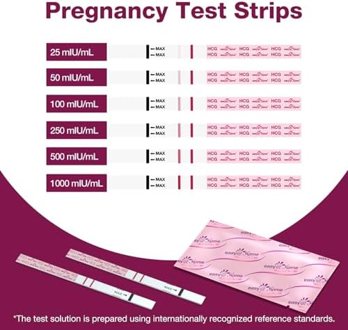 easy@Home Pregnancy Test Strips, 20 Pack with Premom App