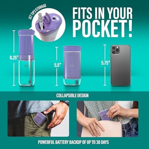 GuruNanda Portable Water Flosser Cordless, Sensitive Gums Friendly, 1ct