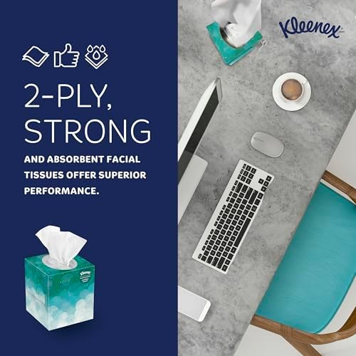 Kleenex Professional Facial Tissue, Bulk, 36 Boxes x 90 Tissues (21270)