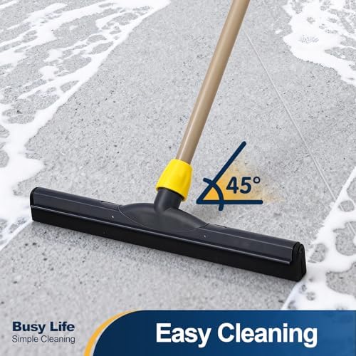 Yocada Floor Squeegee Scrubber Adjustable Telescopic Pole Heavy Duty 54.3"