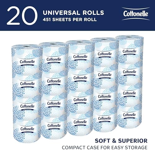 Cottonelle Professional Standard Roll Toilet Paper, Bulk, 20 Rolls (13135)