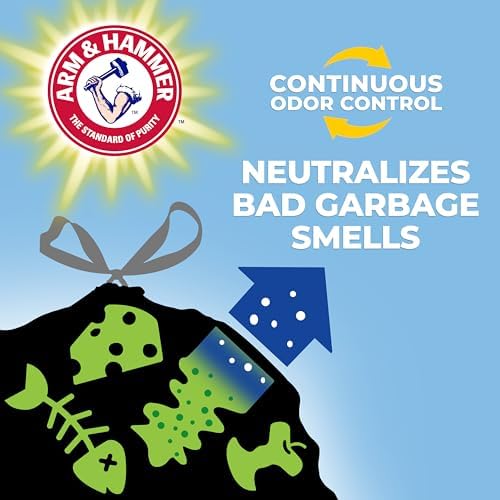 Hefty Ultra Strong Signature Scents 13G Trash Bags, Fresh Clean, 80ct
