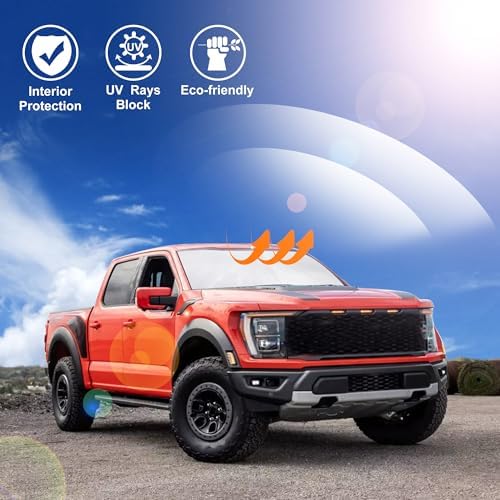 Windshield Sun Shade for 2015-2026 Ford F150 F-150 Accessories