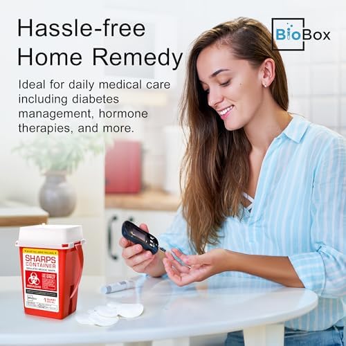 Sharps Container - Small Sharps Containers for Home Use, Travel & Disposal
