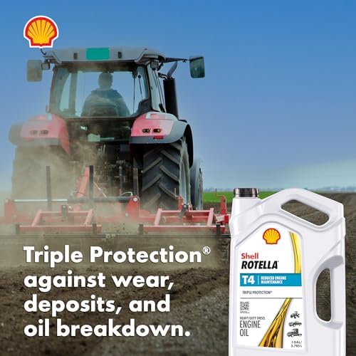Shell Rotella T4 Triple Protection 15W-40 Diesel Engine Oil, 1 Gallon (3 Pack)