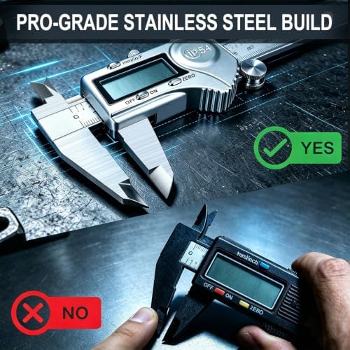 Kynup Digital Caliper, Caliper Measuring Tool, Stainless Steel Micrometer