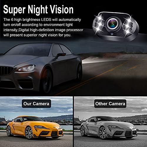 15-Minute Easy to Install Backup Camera: Plug-Play 15FT Clear Night Vision