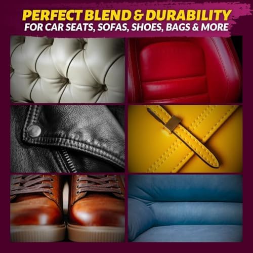 COCONIX Brown Leather & Vinyl Repair Kit for Furniture, Couches & Car Seats