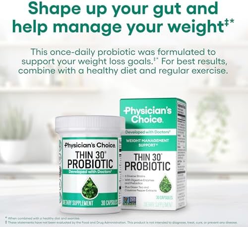 Physician's CHOICE Probiotics for Weight Management & Bloating, 30ct