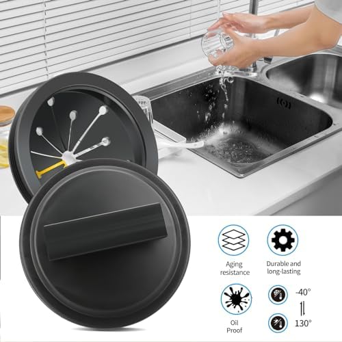 3 Inch Garbage Disposal Splash Guard with Garbage Disposal Cover for Sink