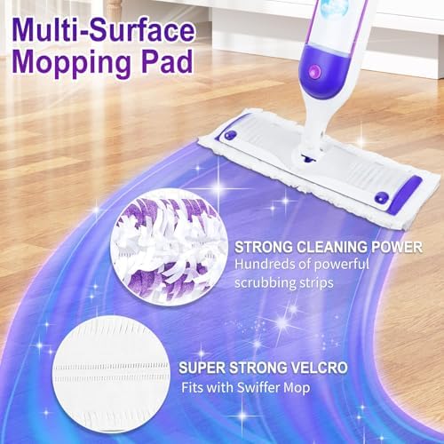 Cafonil 40 Pack Disposable Power Mop Pads for Swiffer Power Mop Pads