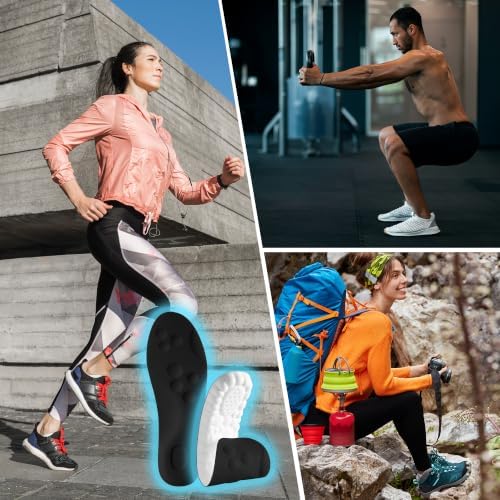 4D Cloud Steppers Insoles for Men and Women - Inserts, Soft, Memory Foam