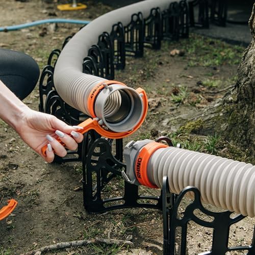 Camco RhinoFLEX RV Sewer Hose Wrenches, 2-Pack, Orange