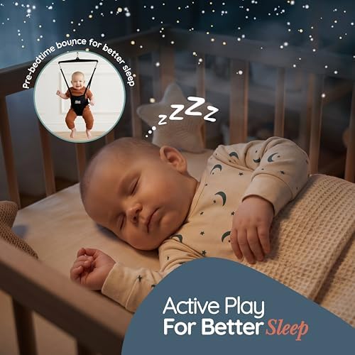 Jolly Jumper Iconic Doorway Baby Jumper - Black