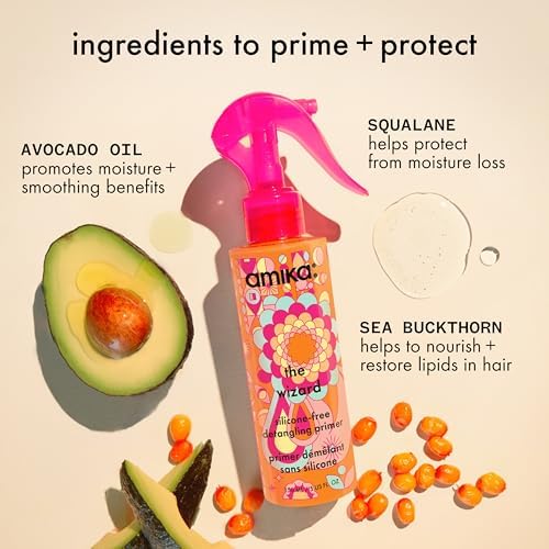 amika the wizard silicone-free detangling primer