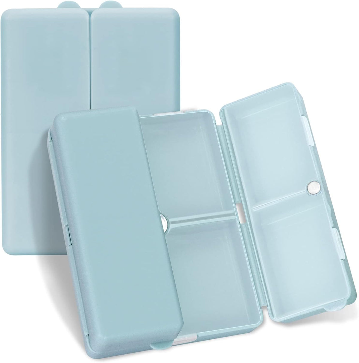 FYY Travel Pill Organizer, 7 Compartments Small Pill Box Medicine Case-Pink