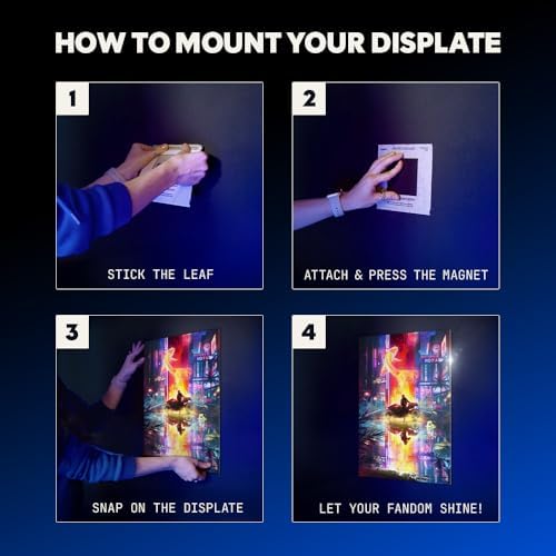 Displate Magnetic Wall Mount Kit for Hanging Pictures, 3-Pack