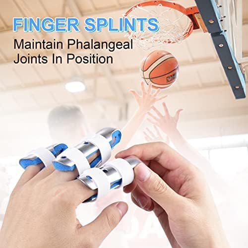 Sopito Finger Splint, 3-Size Set for Middle, Pinky & Thumb, Lightweight