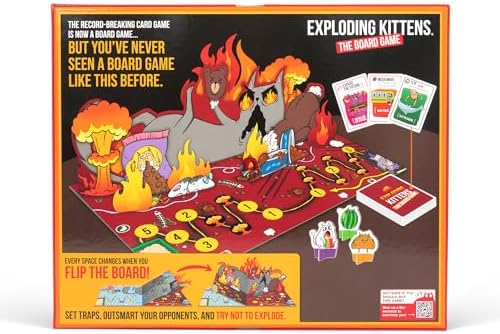 Exploding Kittens The Board Game, 2-6 Players, Age 7+