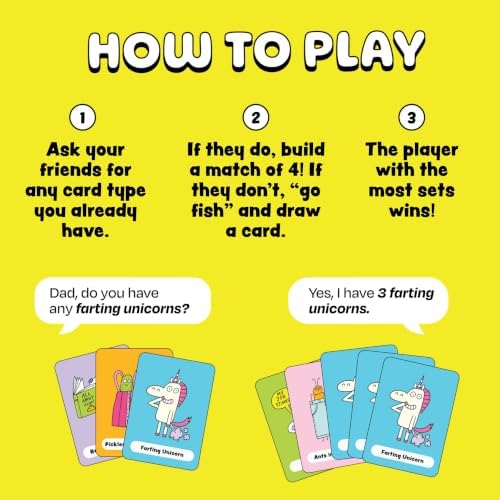 Do You Have Any Farting Unicorns? A Silly Go Fish Card Game | Ages 4+