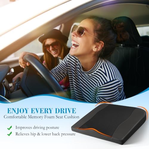 Lofty Aim Car Seat Cushion, Memory Foam Car Seat Cushions for Long Driving