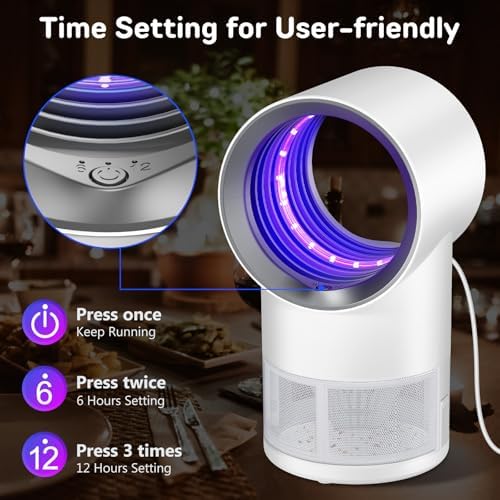 Fly Trap Indoor,White Gnat Traps House Indoor,Timed Indoor Insect Trap