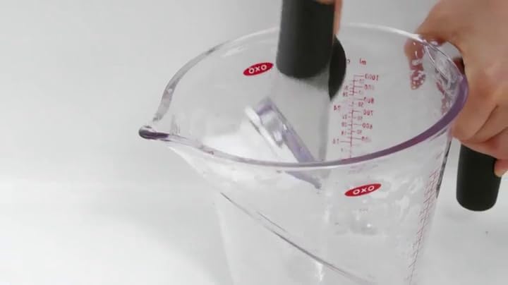 OXO Steel Soap Dispensing Dish Brush, Dish Brush with Handle for Pans, Sink