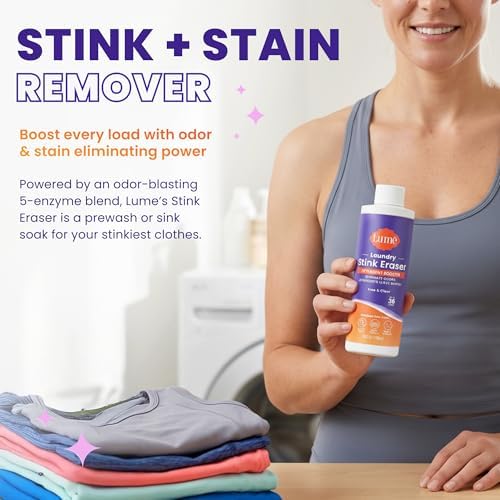 Lume Laundry Stink & Stain Eraser - Detergent & Sink Soak - 8oz, 2 pk
