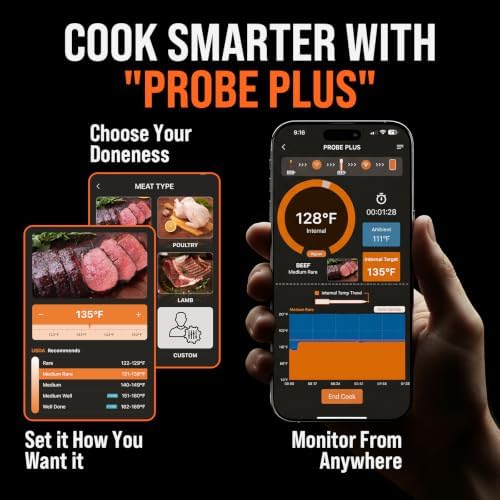 Bluetooth Wireless Meat Thermometer Digital, 0.5S Instant Read