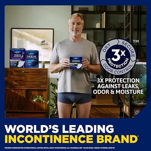 Tena Men Light Shields, Incontinence Pads for Men, 58 ct