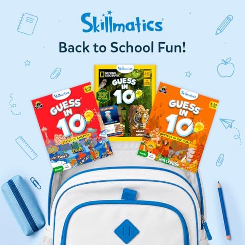 Skillmatics Guess in 10 Game – National Geographic Animals, Gift for Kids