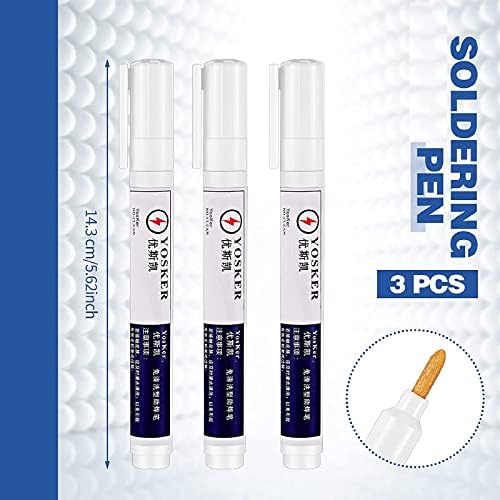 3 Pcs No Clean Soldering Pen Rosin Solder Pen for PCB Electronics Welding