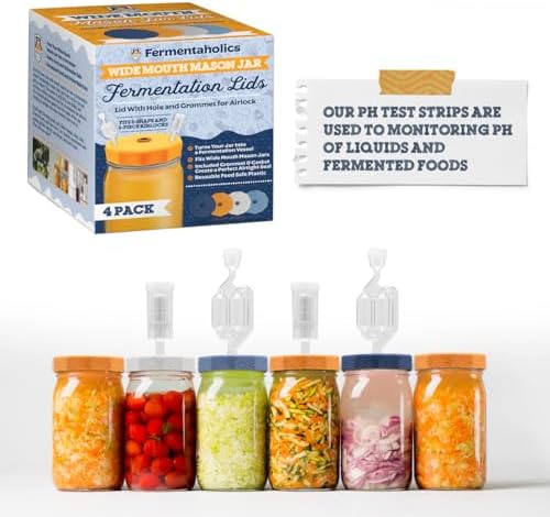 Fermentaholics Kombucha & Fermentation pH Test Strips – Instant Read pH Strips Dispenser for Brewing & Fermentation, pH Range 0–6