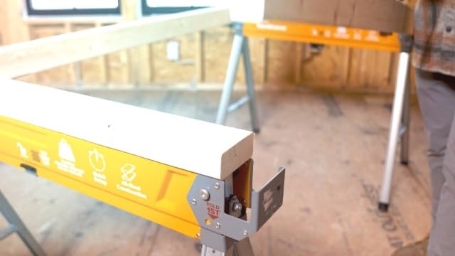 BORA Workhorse X Saw Horses 2 Pack Folding Heavy Duty Metal Sawhorse