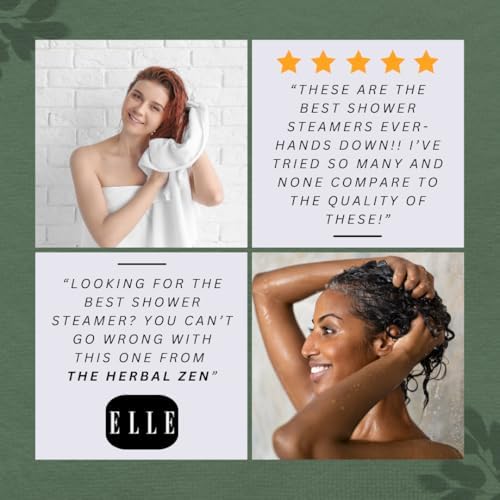 The Herbal Zen Cold Kicker Shower Steamers Aromatherapy Relief - 10 Pack