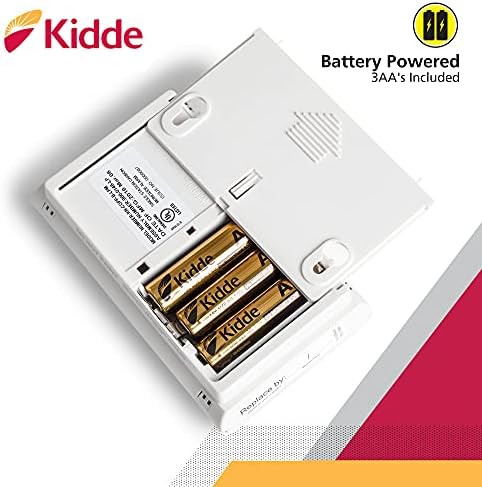 Kidde Carbon Monoxide Detector, AA Battery Powered CO Alarm with LEDs, Test-Reset Button, Low Battery Indicator, Portable