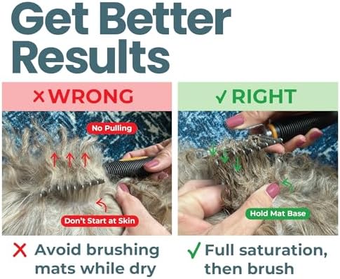 Dematting Cream for Dogs - Mat & Tangle Remover, 8 oz