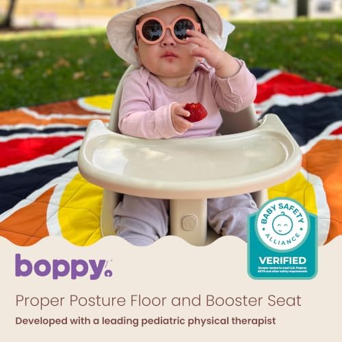 Boppy Proper Posture Floor & Booster Seat, Infant Seat & Washer-Safe Tray