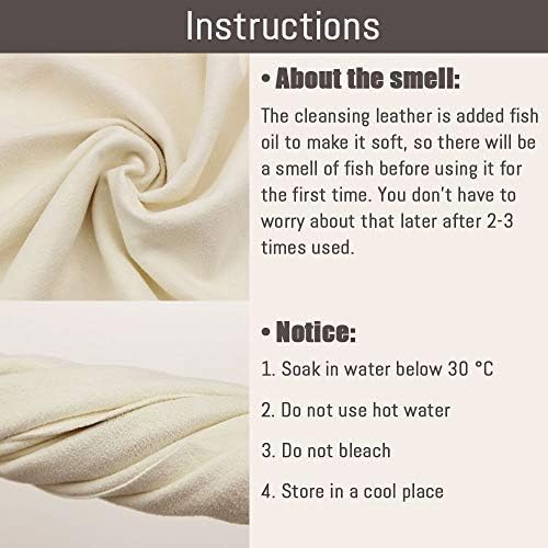 Chamois Cloth for Car - 35'' x 23.6'' (5.7 sq ft)