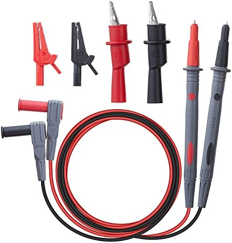 WGGE WG-011 Silicone Multimeter Test Leads with Safety Alligator Clips