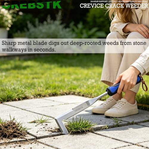 GREBSTK Crack Weeder Crevice Weeding Stainless Steel Sharp Lightweight Tool