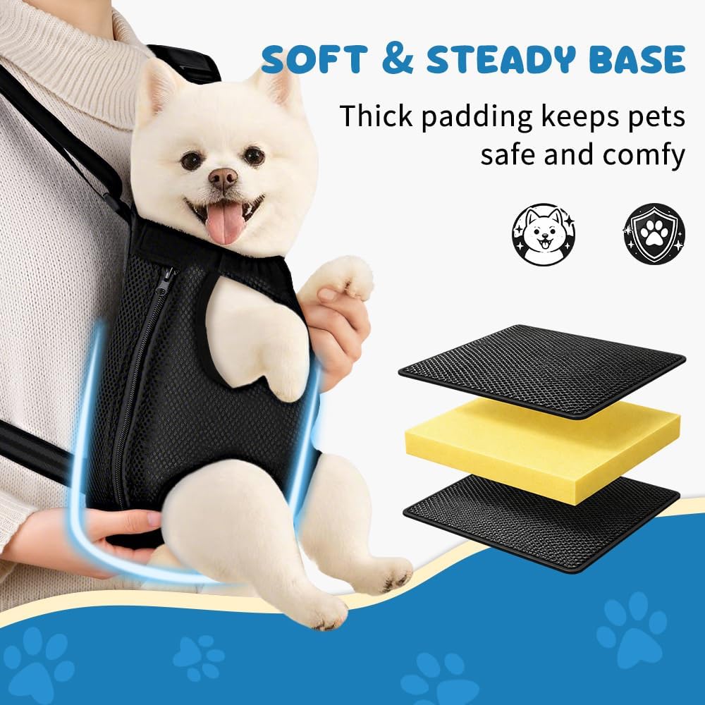 Mosago Dog Backpack Carrier, Front Chest Carrier for Small Dogs 7-11 lbs