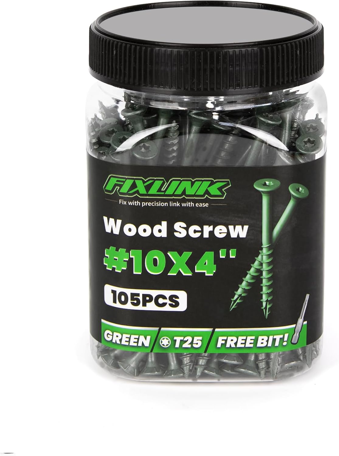 Deck Screws 3 Inch, 310PCS, FIXLINK #10 x 3 Wood Screws, Tan