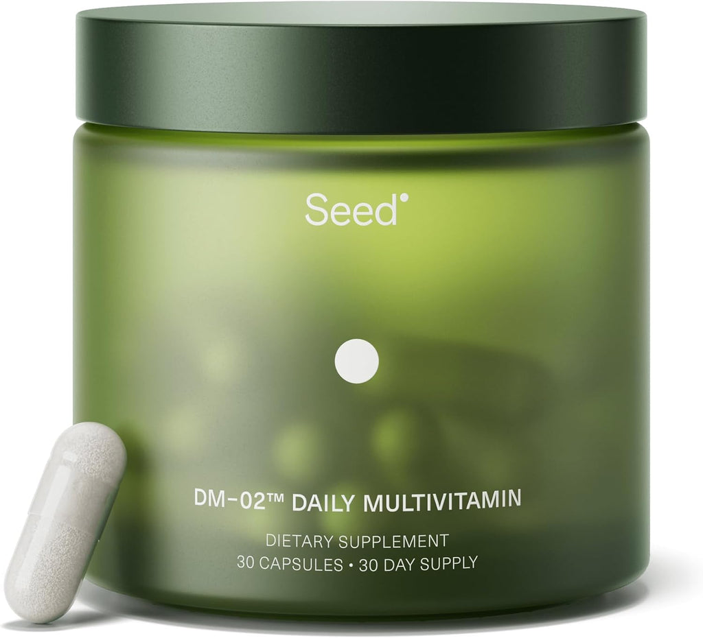 Seed DM-02 Daily Multivitamin - for Women & Men - 30-Day Supply with Jar
