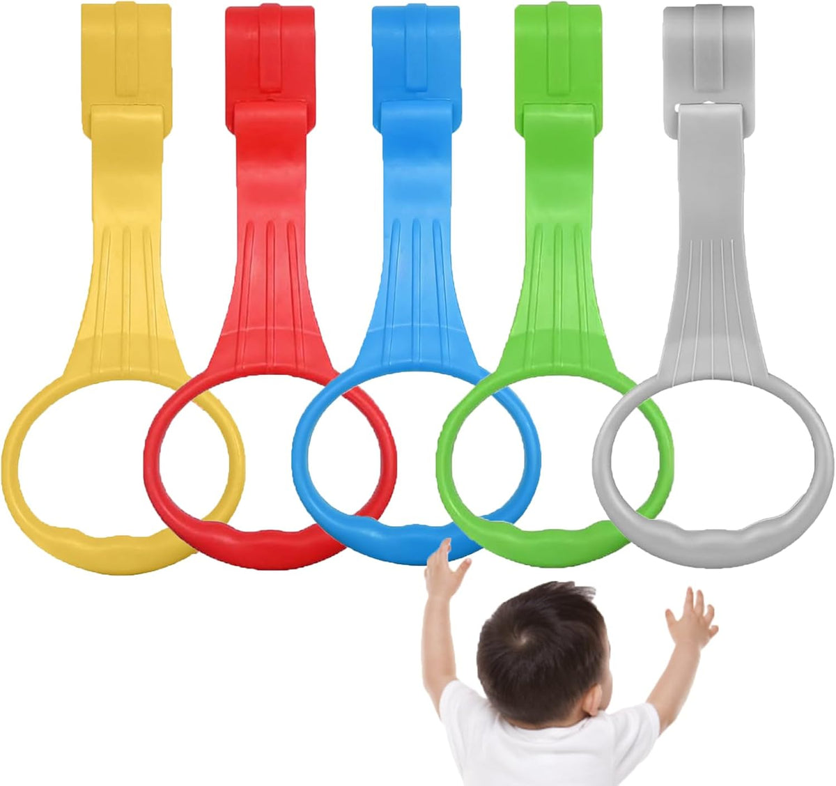 4Pcs Baby Playpen Pull up Rings, Pull up Rings for Play Pen, Playpen Accessories for Help Stand Up Walking Training Tool Newborn (Pink)