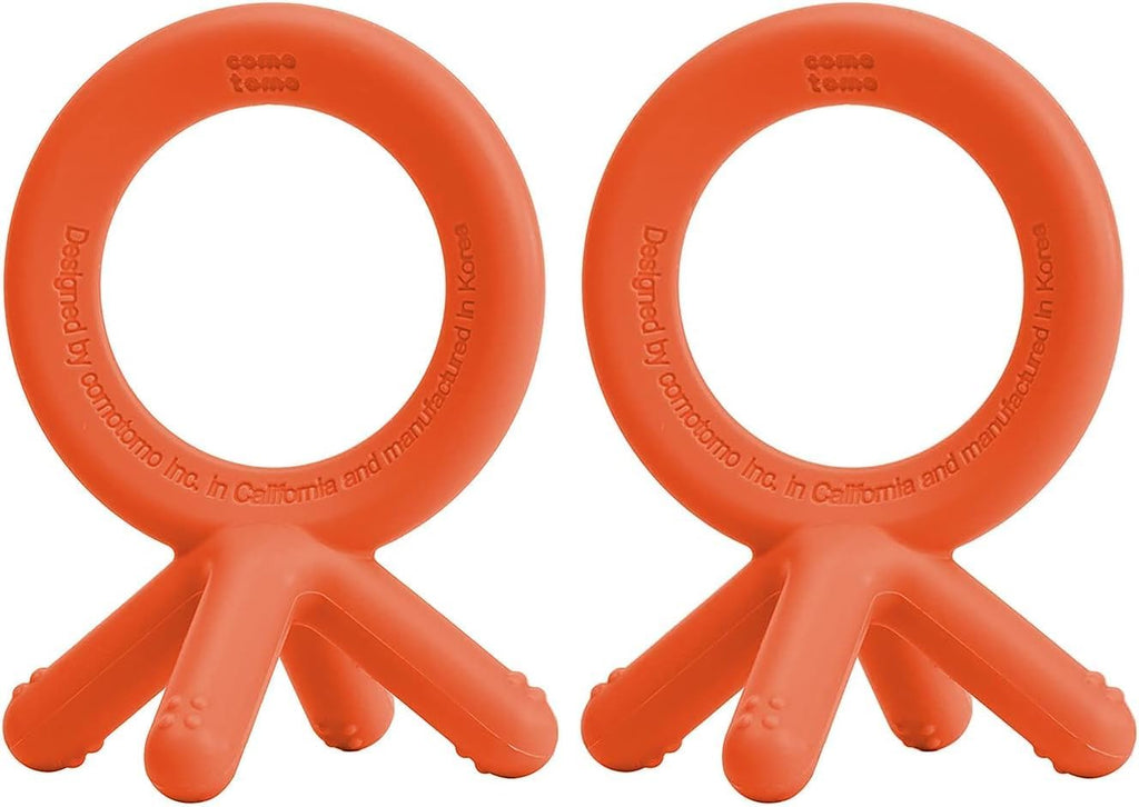 Comotomo Silicone Baby Teether, Blue