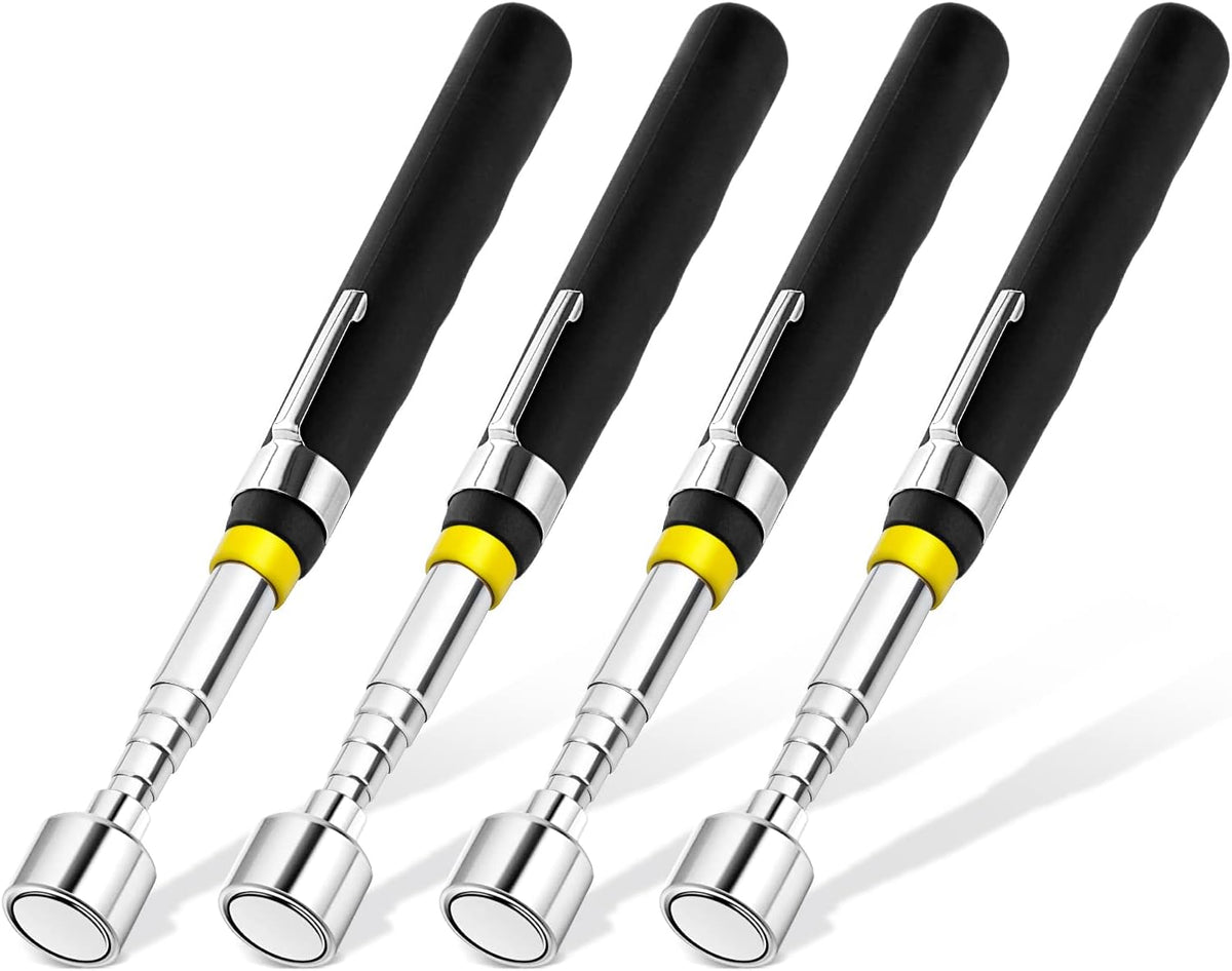 1 Piece 3.5LBs Telescoping Magnetic Pickup Tool, with Pen Clip Design, Magnet Stick Rod Extendable 5.1" to 25.4" for Men, Birthday, Father's Day, Christmas Gift