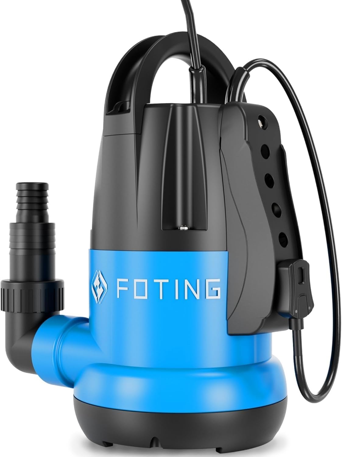 FOTING 1HP Sump Pump 4600GPH Clean/Dirty Submersible Water Pump