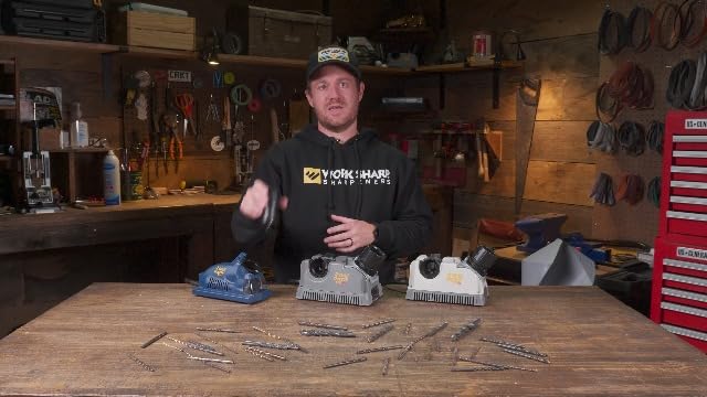 Drill Doctor DD750X Electric Drill Bit Sharpener, 3/32-3/4" High-Speed, Portable - Steel, Masonry, Carbide, Cobalt, Tin-Coated Bits, Adjustable Angles