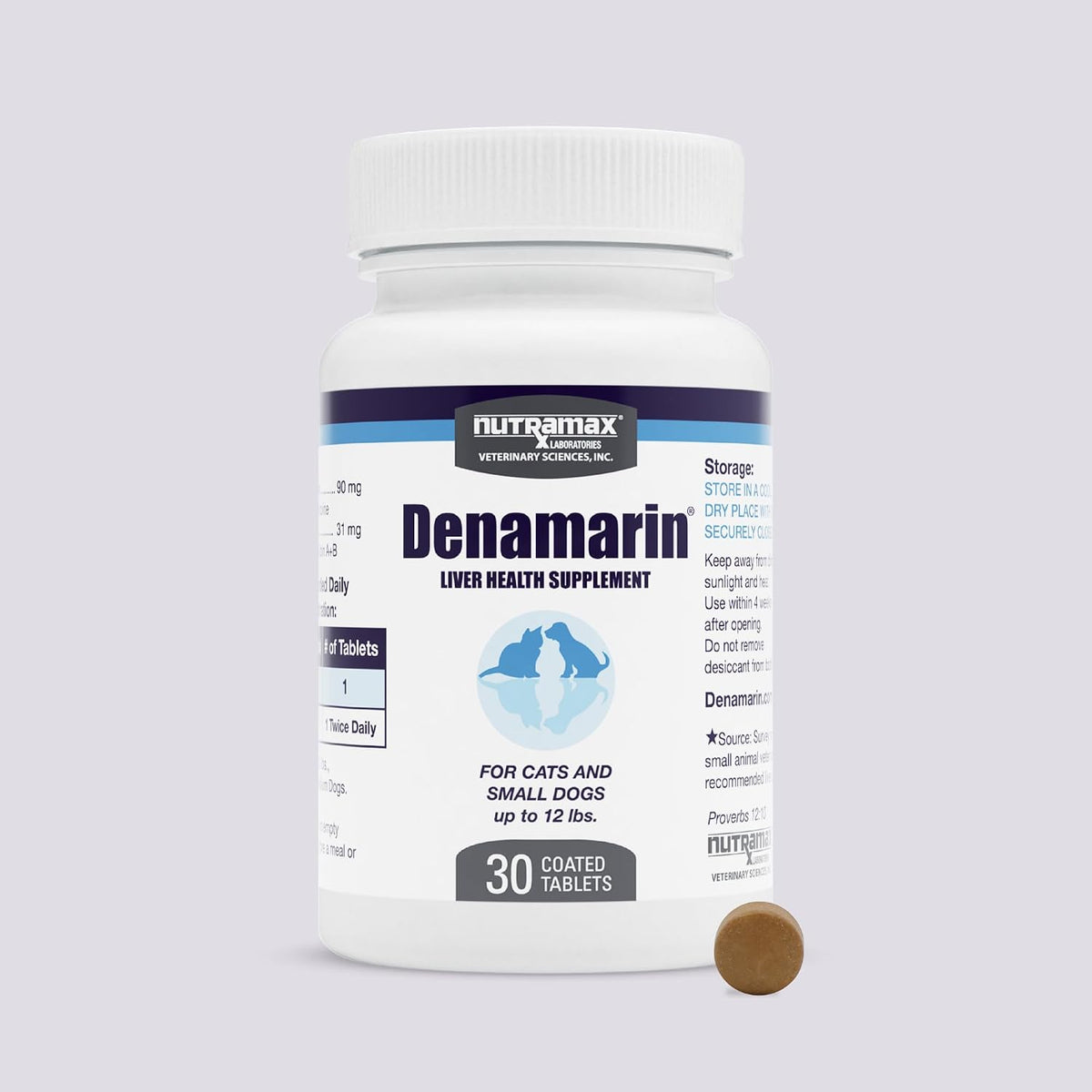 Nutramax Denamarin Liver Supplement for Large Dogs, Tablets, 30ct